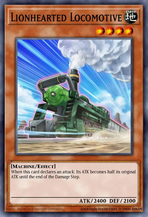 Lionhearted Locomotive trading card