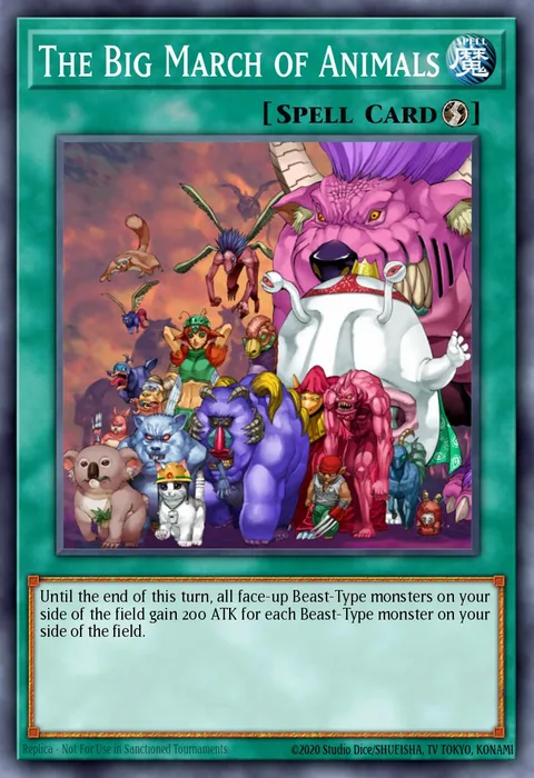 The Big March of Animals trading card