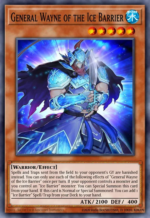 General Wayne of the Ice Barrier trading card