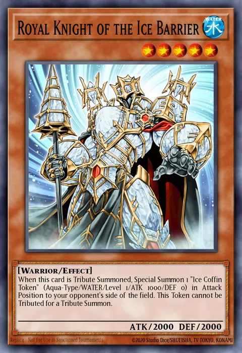 Royal Knight of the Ice Barrier trading card