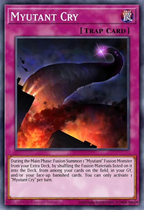 Myutant Cry trading card
