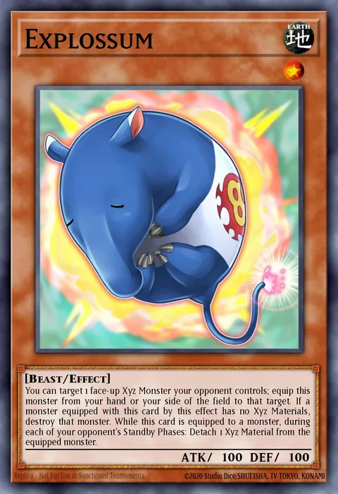 Explossum trading card