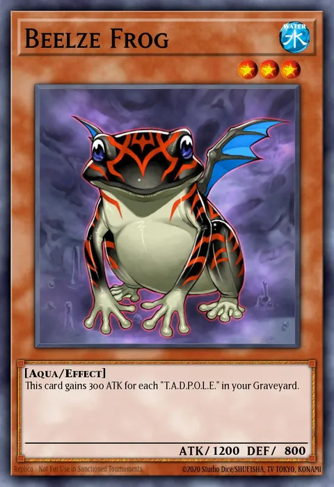 Beelze Frog trading card