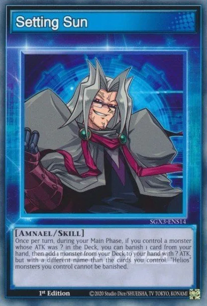Setting Sun trading card
