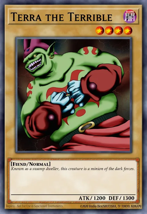 Terra the Terrible trading card