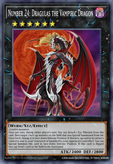 Number 24: Dragulas the Vampiric Dragon trading card