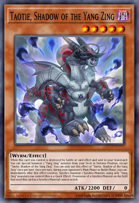 Taotie, Shadow of the Yang Zing trading card