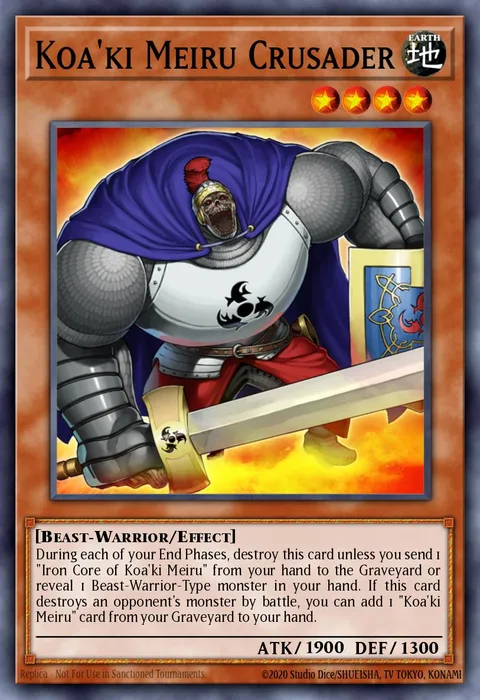 Koa'ki Meiru Crusader trading card