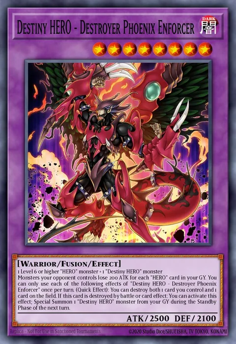 Destiny HERO - Destroyer Phoenix Enforcer trading card