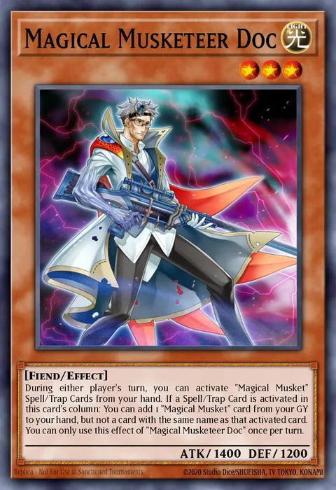 Magical Musketeer Doc trading card