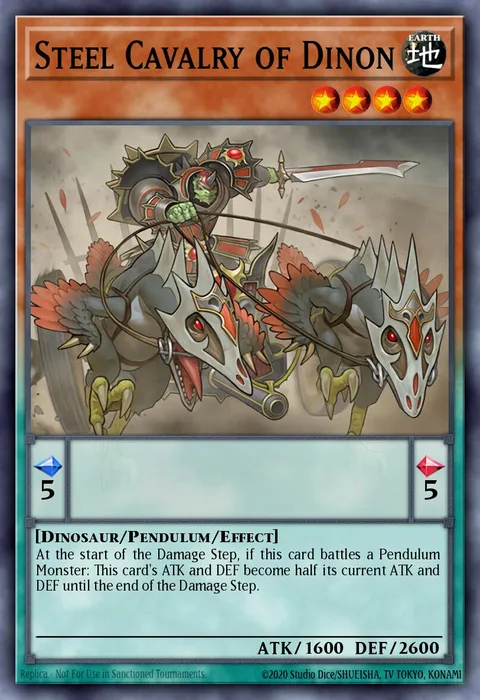 Steel Cavalry of Dinon trading card