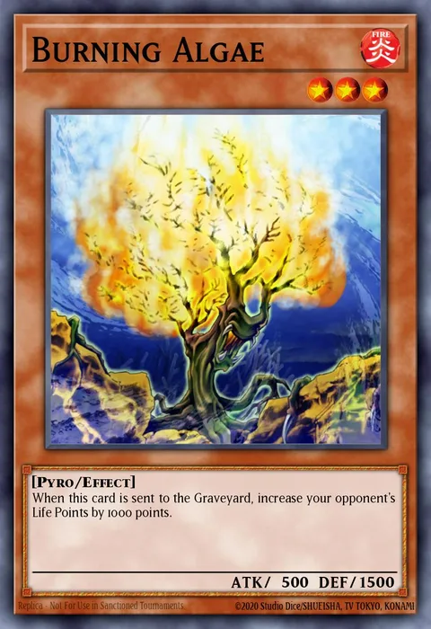Burning Algae trading card