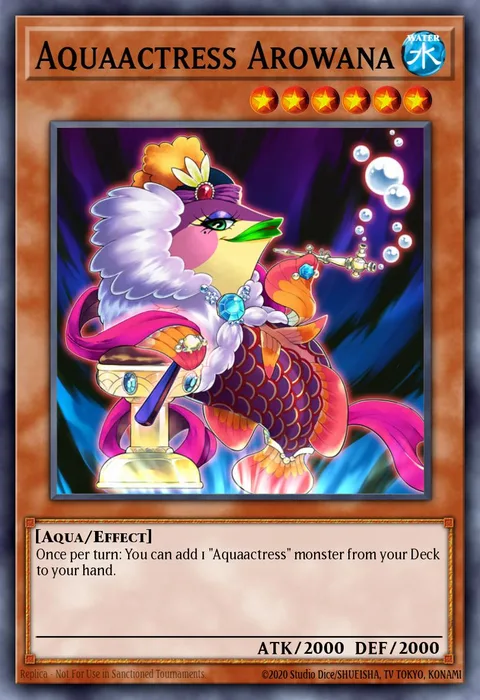 Aquaactress Arowana trading card