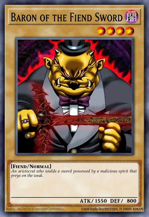 Baron of the Fiend Sword trading card