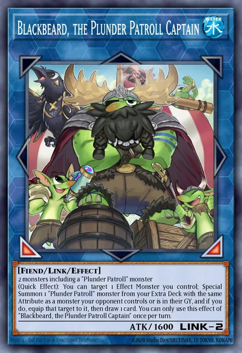 Blackbeard, the Plunder Patroll Captain trading card