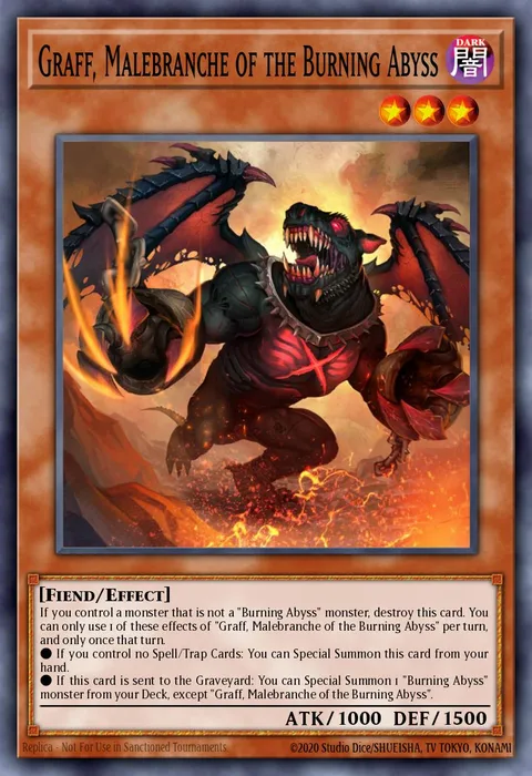 Graff, Malebranche of the Burning Abyss trading card