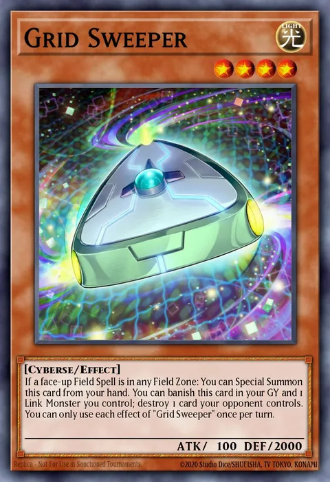 Grid Sweeper trading card