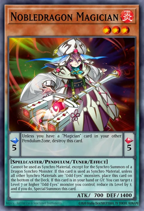 Nobledragon Magician trading card