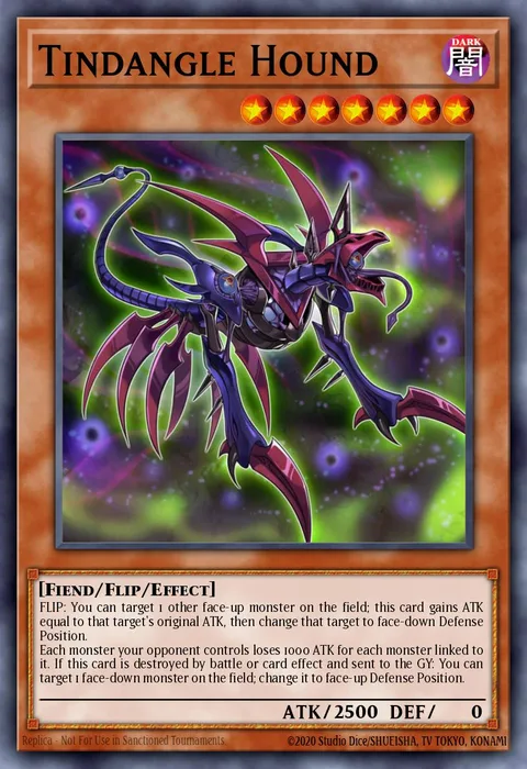 Tindangle Hound trading card