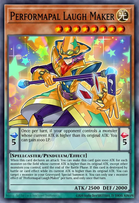 Performapal Laugh Maker trading card