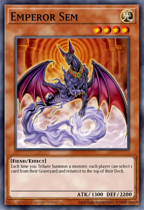 Emperor Sem trading card