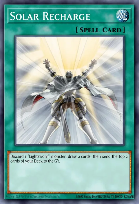 Solar Recharge trading card