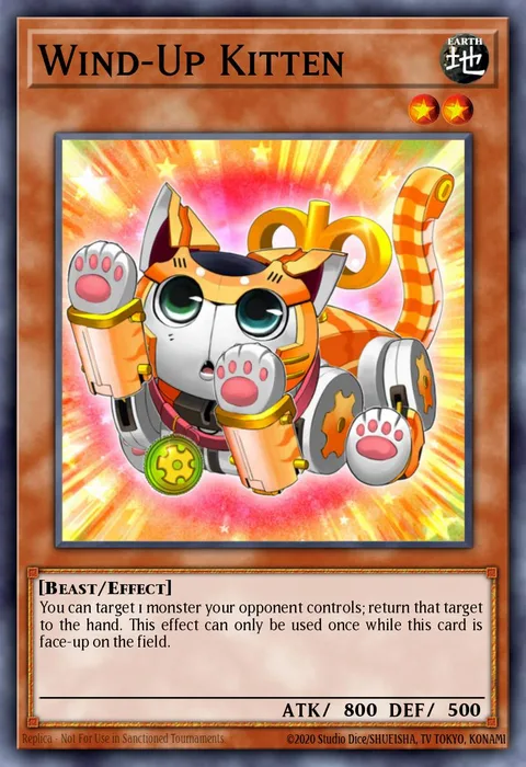 Wind-Up Kitten trading card