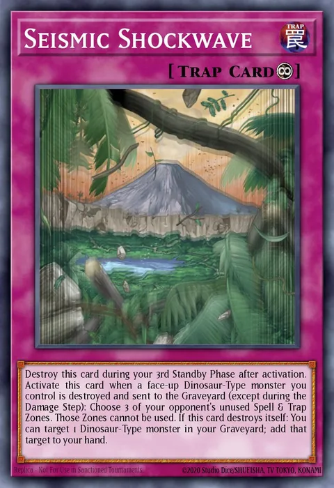 Seismic Shockwave trading card
