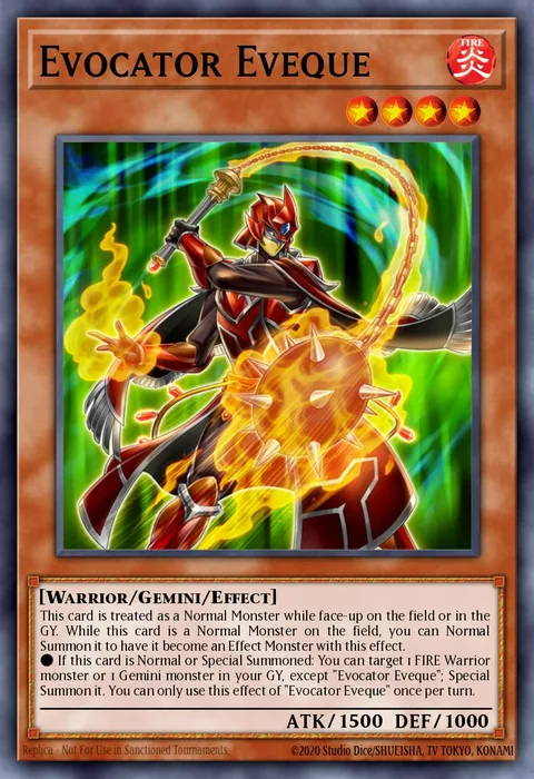 Evocator Eveque trading card