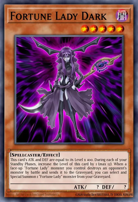 Fortune Lady Dark trading card