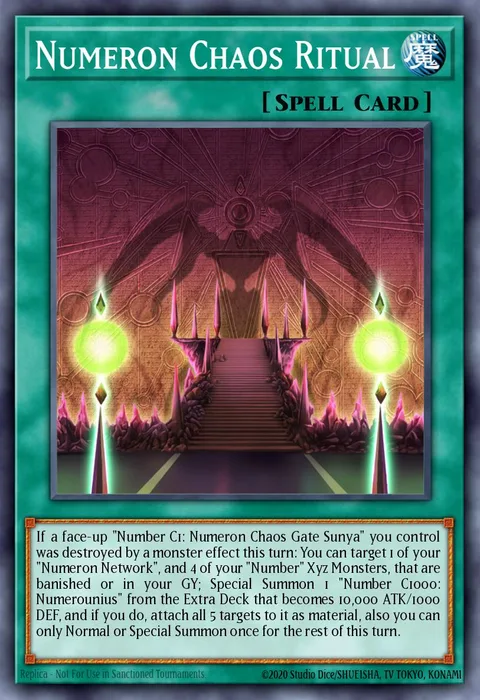 Numeron Chaos Ritual trading card