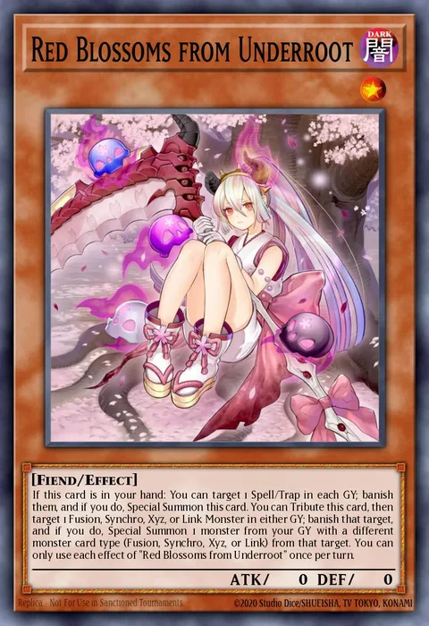 Red Blossoms from Underroot trading card