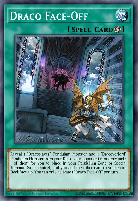 Draco Face-Off trading card