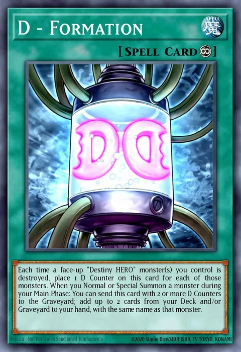 D - Formation trading card