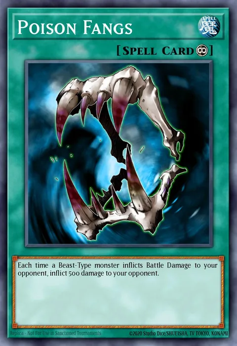 Poison Fangs trading card