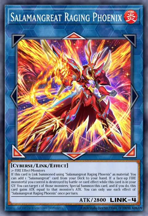 Salamangreat Raging Phoenix trading card
