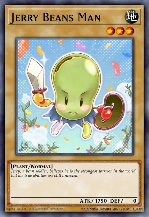 Jerry Beans Man trading card