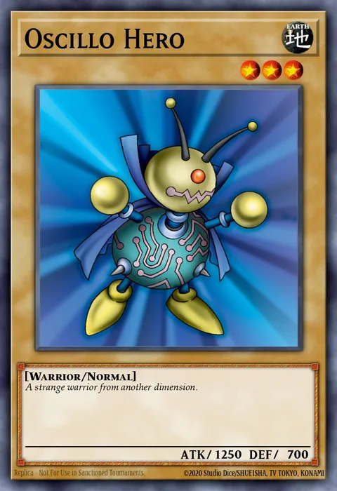 Oscillo Hero trading card