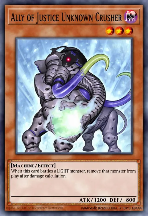 Ally of Justice Unknown Crusher trading card