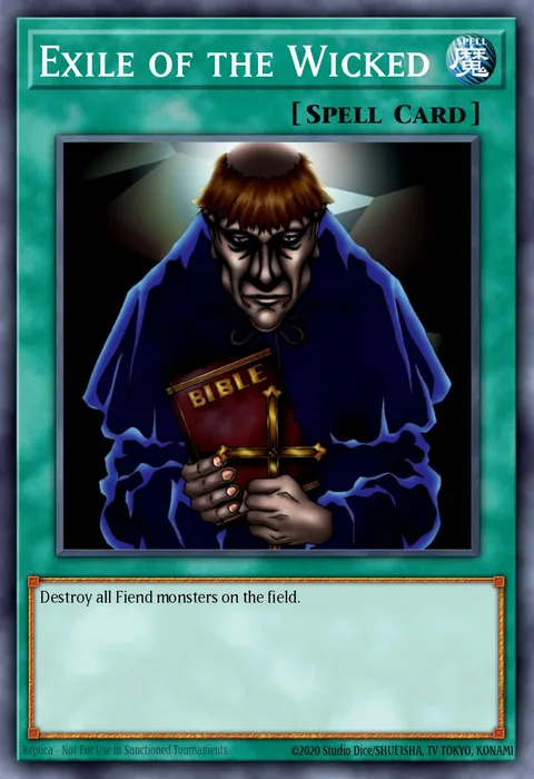 Exile of the Wicked trading card