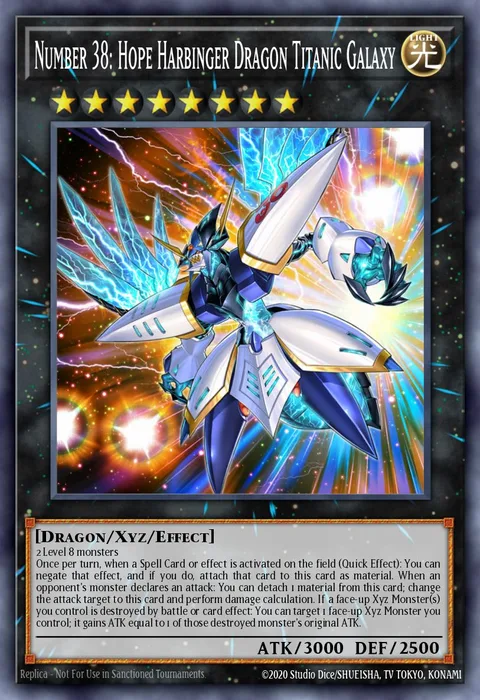 Number 38: Hope Harbinger Dragon Titanic Galaxy trading card