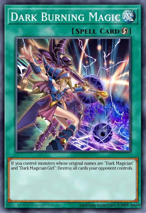 Dark Burning Magic trading card