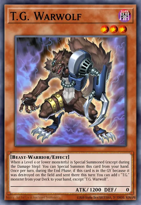 T.G. Warwolf trading card