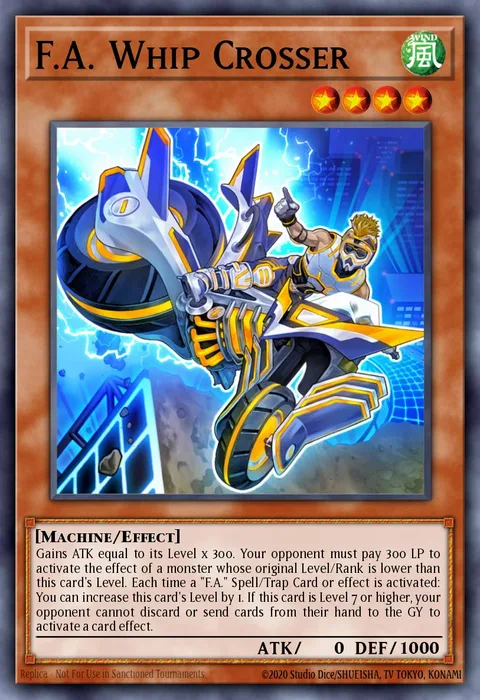 F.A. Whip Crosser trading card