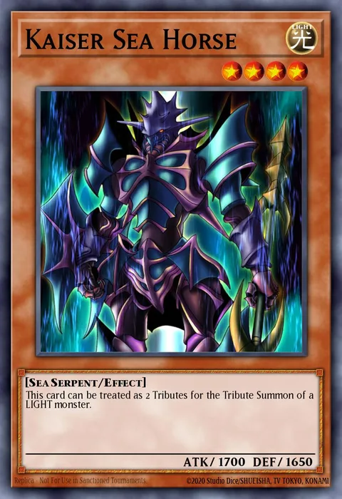 Kaiser Sea Horse trading card