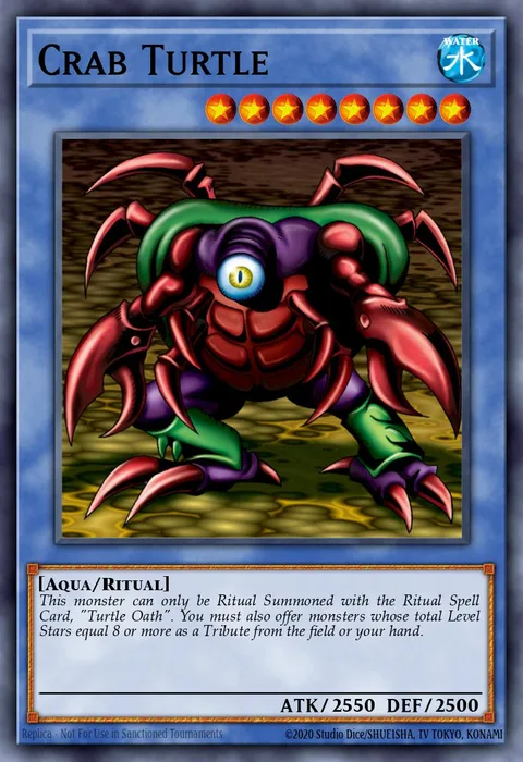 Crab Turtle trading card