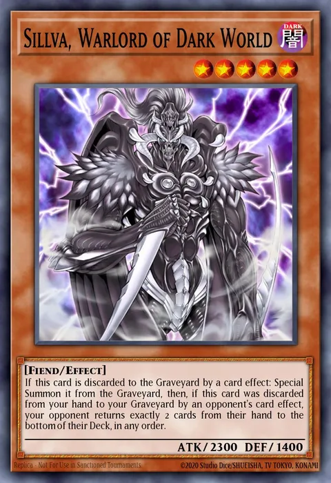 Sillva, Warlord of Dark World trading card