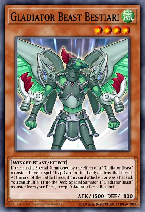 Gladiator Beast Bestiari trading card