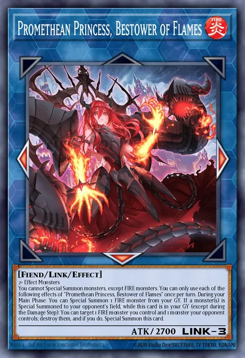 Promethean Princess, Bestower of Flames trading card