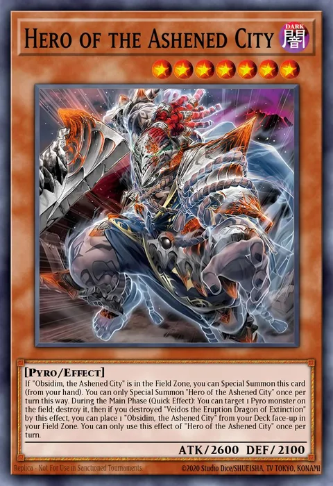 Hero of the Ashened City trading card